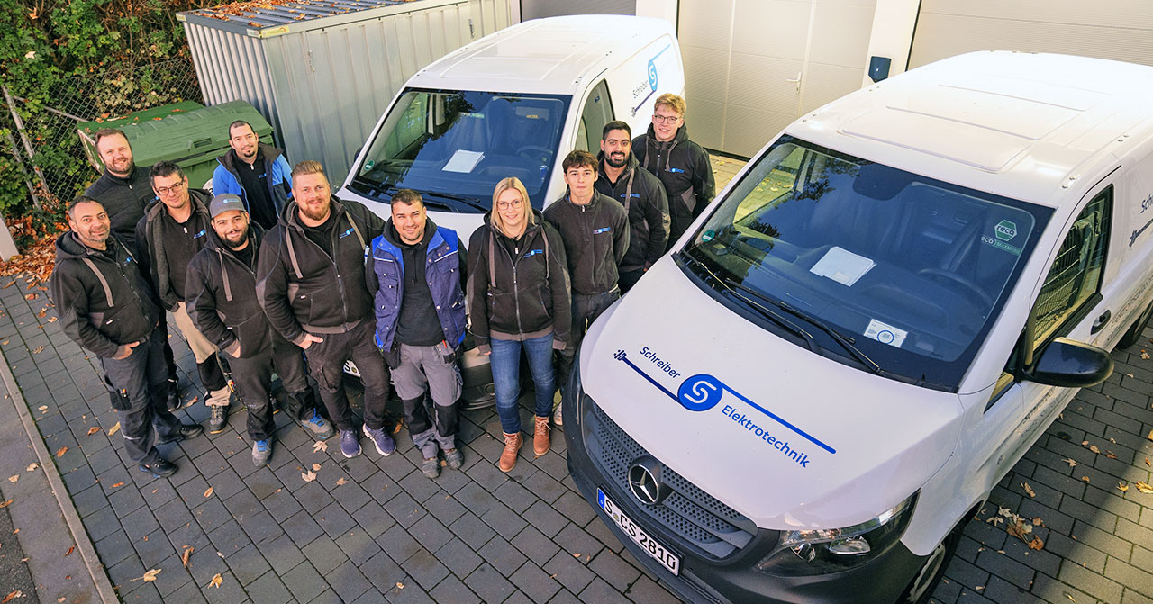 Das Team von Elektrotechnik Schreiber Stuttgart